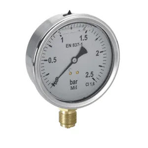 Manómetros com Glicerina Caixa Aço Inox