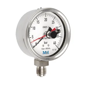 Manómetros em Aço Inox com Agulha de Máximo